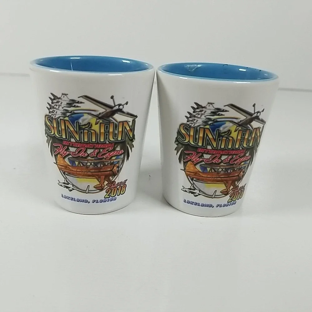 2018  Sun'n Fun Fly In Lakeland FL Shot Glasses
